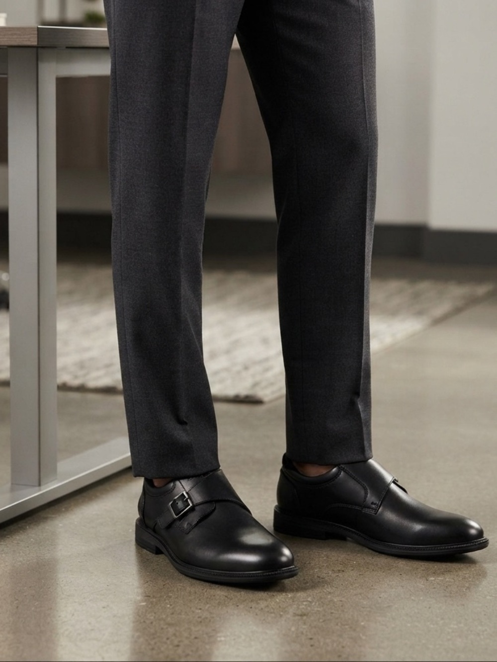 Nunn Bush Black Leather Oxfords